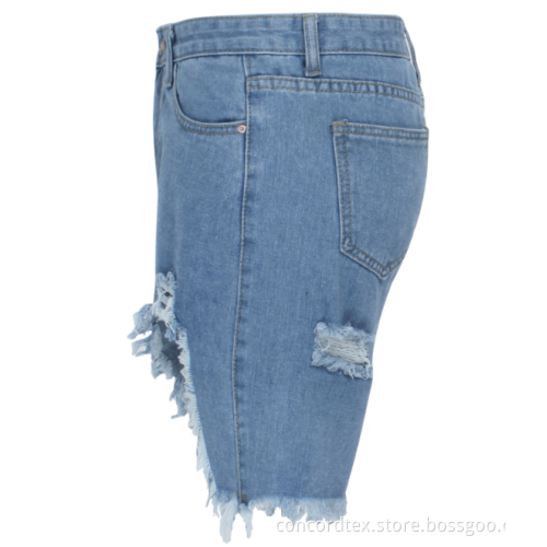 high waisted denim shorts